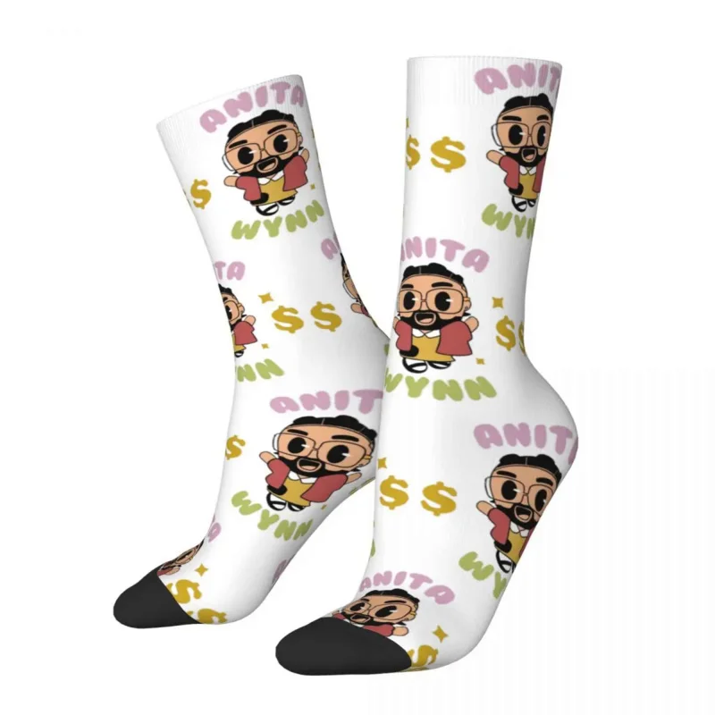 

Unisex Anita Max wynmeme humor socks super soft casual hiphop rapper socks novelty stuff middle tube socks amazing gift
