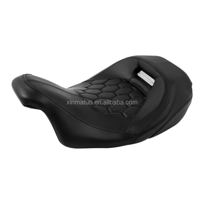 

CCRider SC231-17F-BK Motorcycle Seat For Harley Touring Glide Road King 09-20 Microfiber Leather