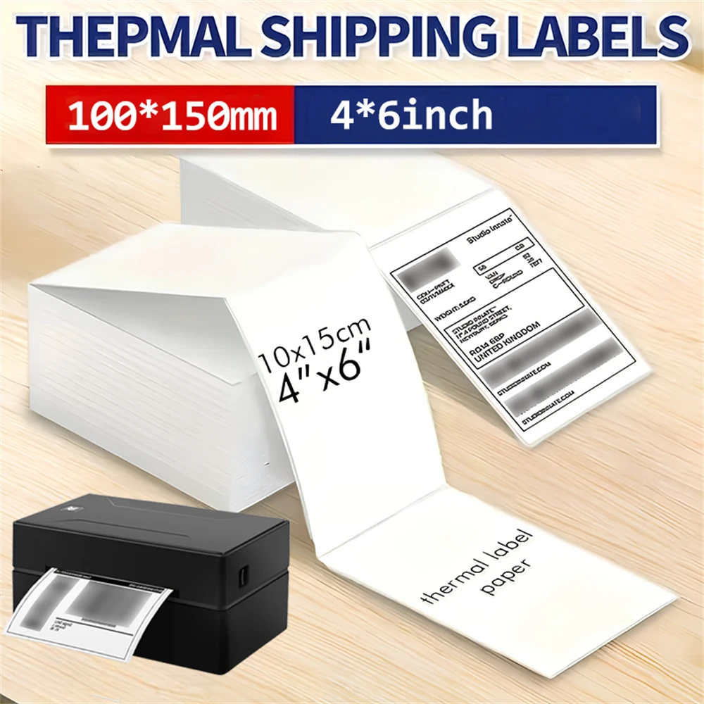 열전사 배송 라벨 롤 배송 포장용 열전사 프린터 다용도 라벨 용지 스티커 자체 접착식 익스프레스용