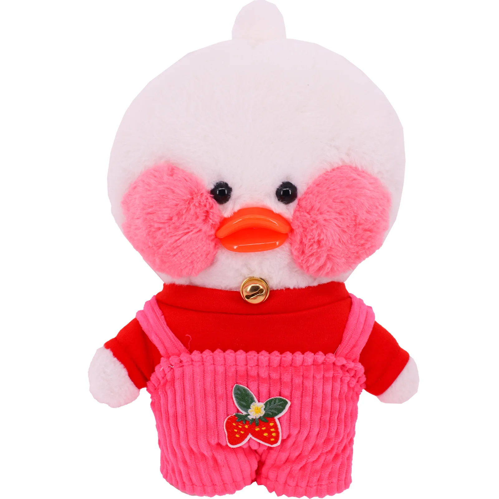 For 30 Cm Duck Dolls Clothes T-shirt Overalls Bag Plush Stuffed Doll lalafanfan Accessories Cute Animal Clothing,Children's Toys images - 6