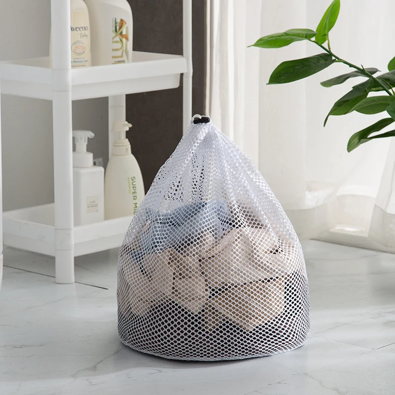 4 Sacchetti Per Lavatrice A Rete Con Coulisse: Riutilizzabili, Per Biancheria Delicata, Reggiseni, Calzini E Scarpe - Set Da 4 Pezzi Di Varie Misure - 4