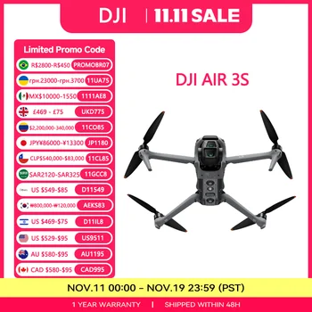 DJI AIR 3S 70mm Telecamera Teleobiettivo Media Doppia Fotocamera Video HDR 4K/60fps Originale Nuovo di Zecca Disponibile