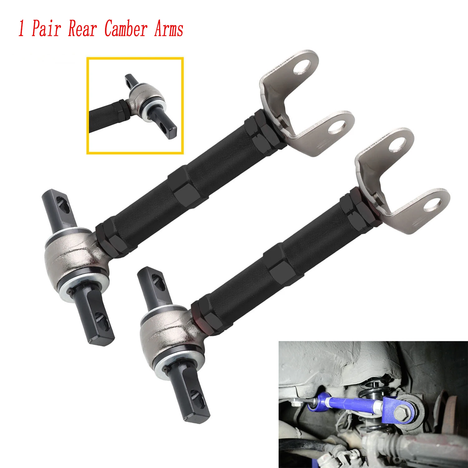 Car Suspension Parts Adjustable Rear Camber Control Arms Black 01-05 Honda Civic 02-06 Acura RSX Suspension accessories