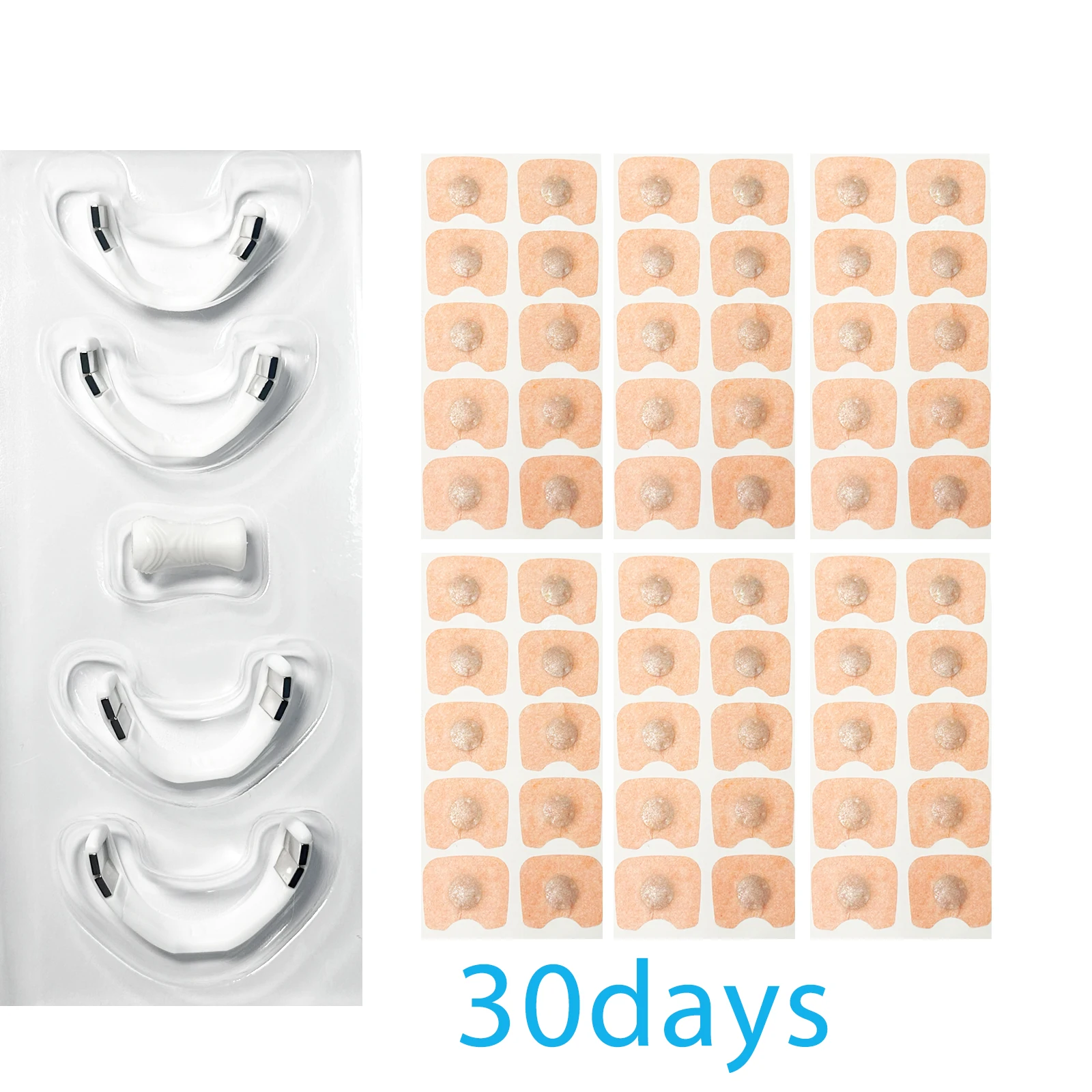 30Days Nasal breathing dilators Magnetic Nasal Strips Increase Air Improve Sleep Quality Reduce Snoring