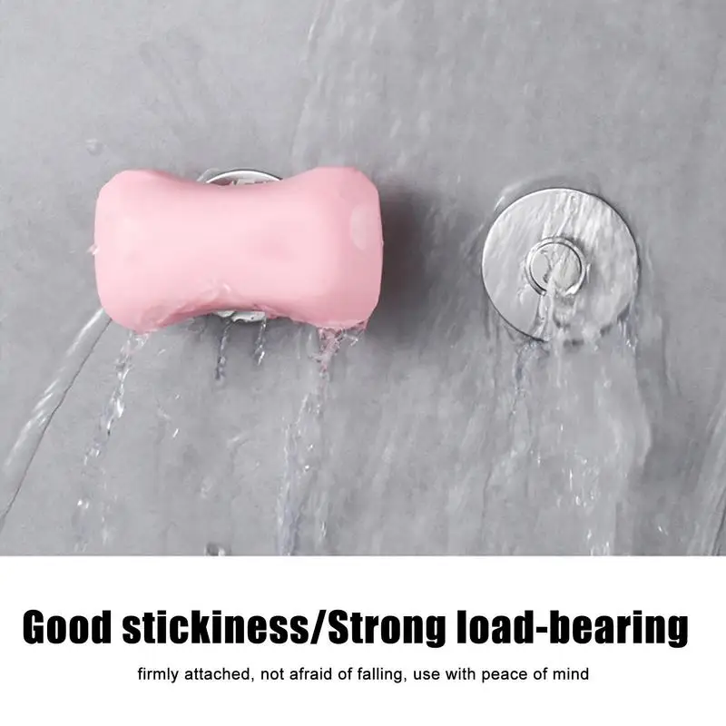 Magnetic Soap Holder Wall Soap Storage Rack Suction Cup Soap Hanger Removable Soap Dispenser for Bathroom Kitchen Soap