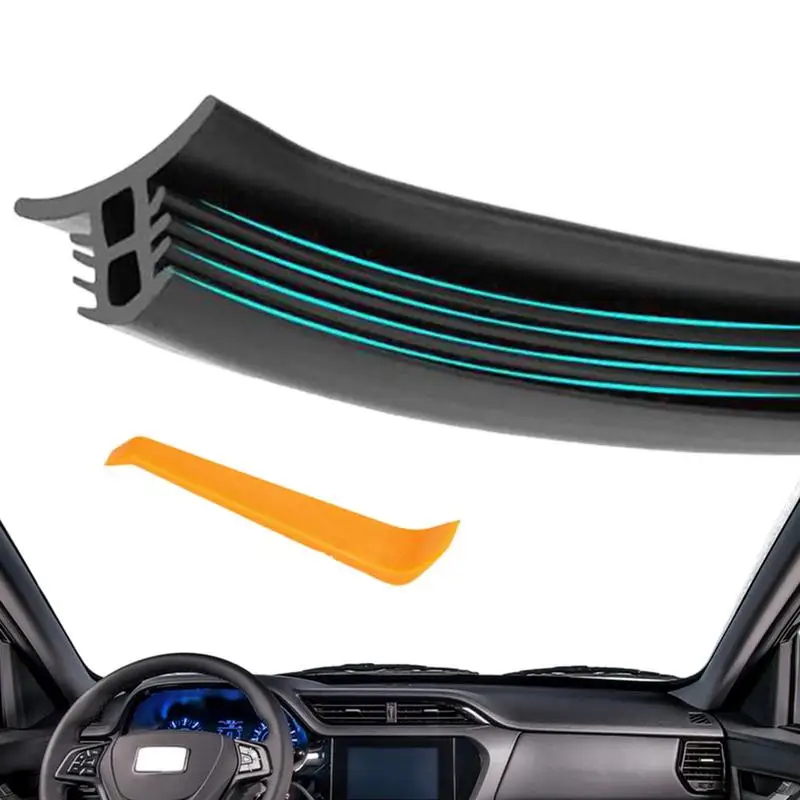 

Car Dashboard Seal Strip 63Inch Elastic Sealing Stripe For Car Front Hood Car Accessories For Trucks Minivan Racing Car Caravan