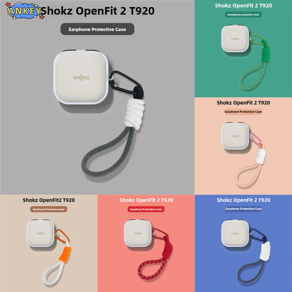 for Shokz OpenFit 2 T920 Case Protective Transparent Clear OpenFit