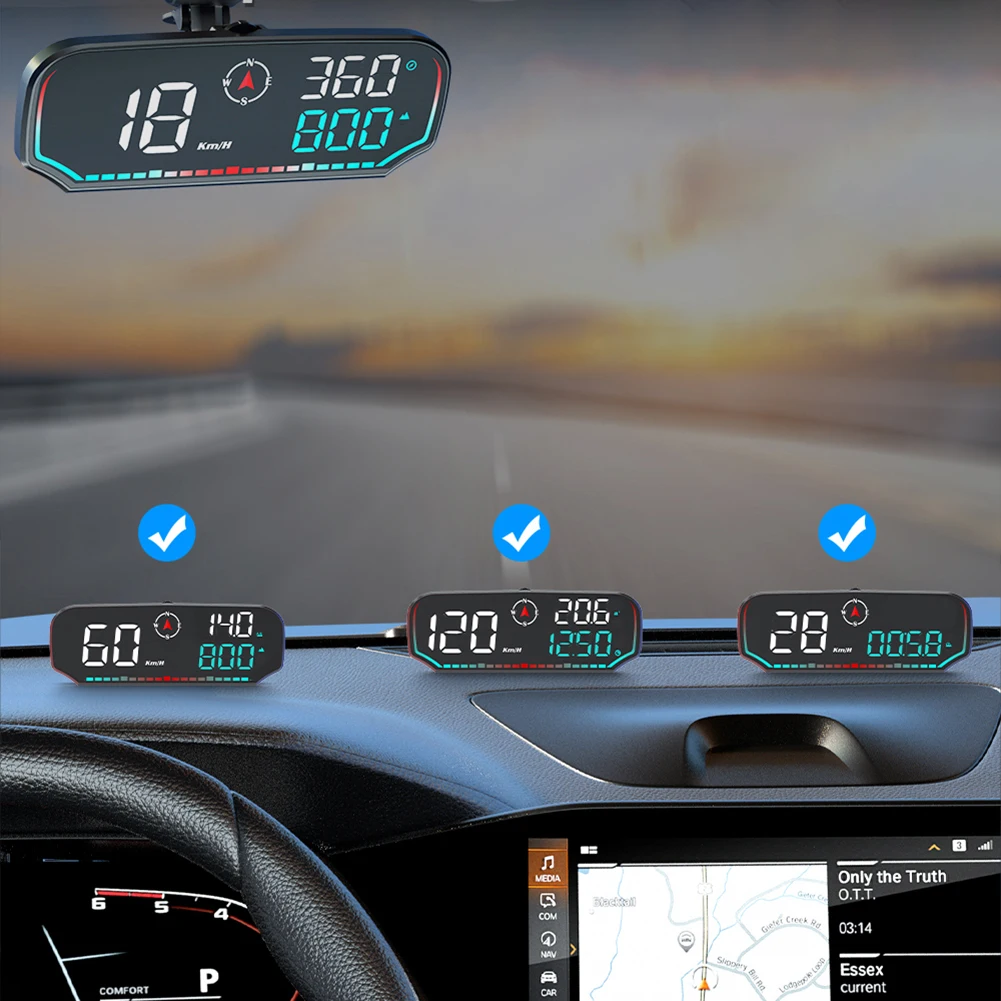  GPS HUD   ġ KMH MPH ϸ ū ۲ MPH KMH GPS  ÷ Ƿ  溸 GPS Ʈ ڵ HUD