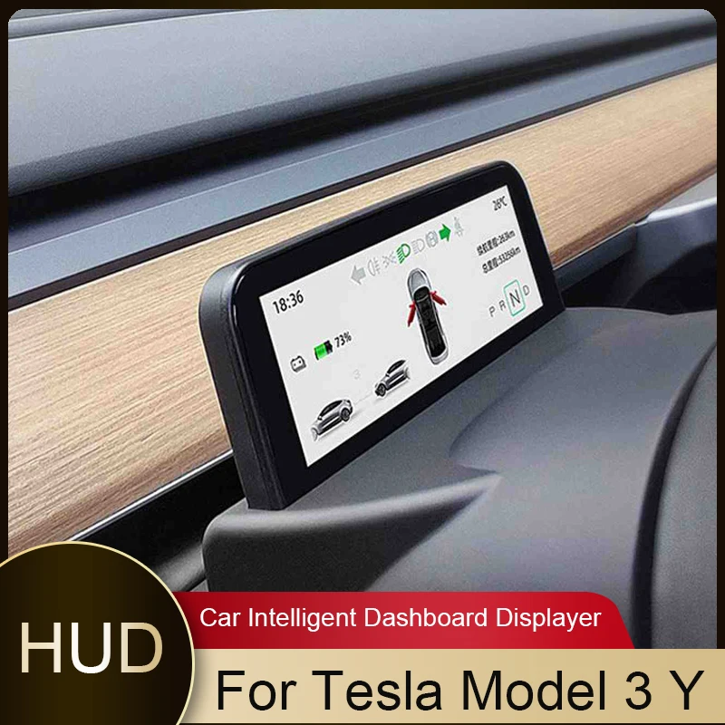 

For Model 3 Y 4.6''/5.16" IPS LCD Screen Dashboard Cluster Instrument For Tesla HUD Head Up Display Meter Speedometer Accessory