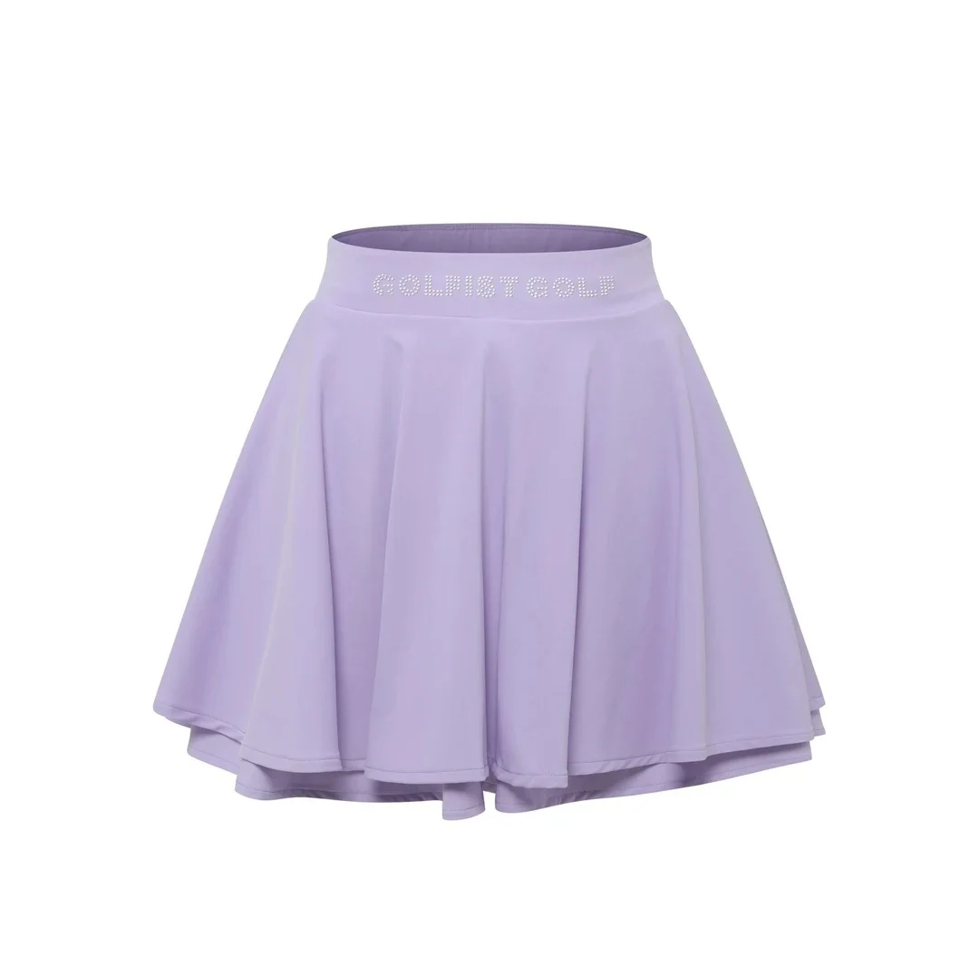Golfist Golf Summer Women's Short Ruffle Hem Pleated Skirt Tennis Slim High-waist Stretch Sports Golf Clothing