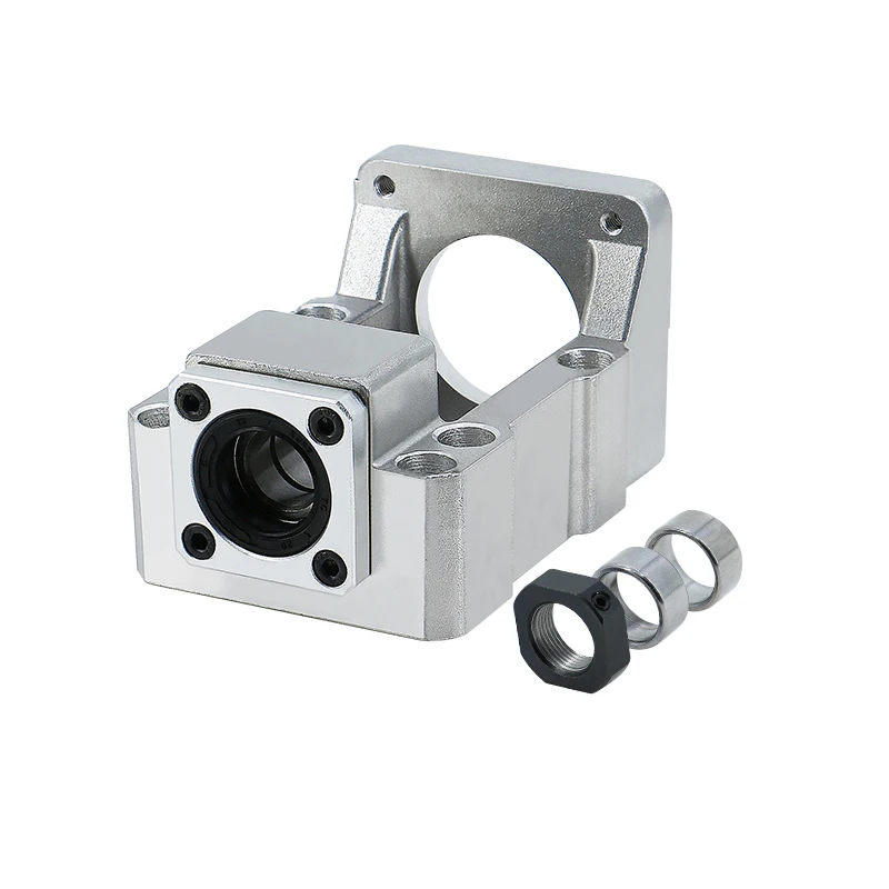 Motor Mounting Bracket HM12-57 Aluminum Stepper Motor Seat Support Ballscrew SFU16 And Nema23 Engines Integrated Motor Bracket