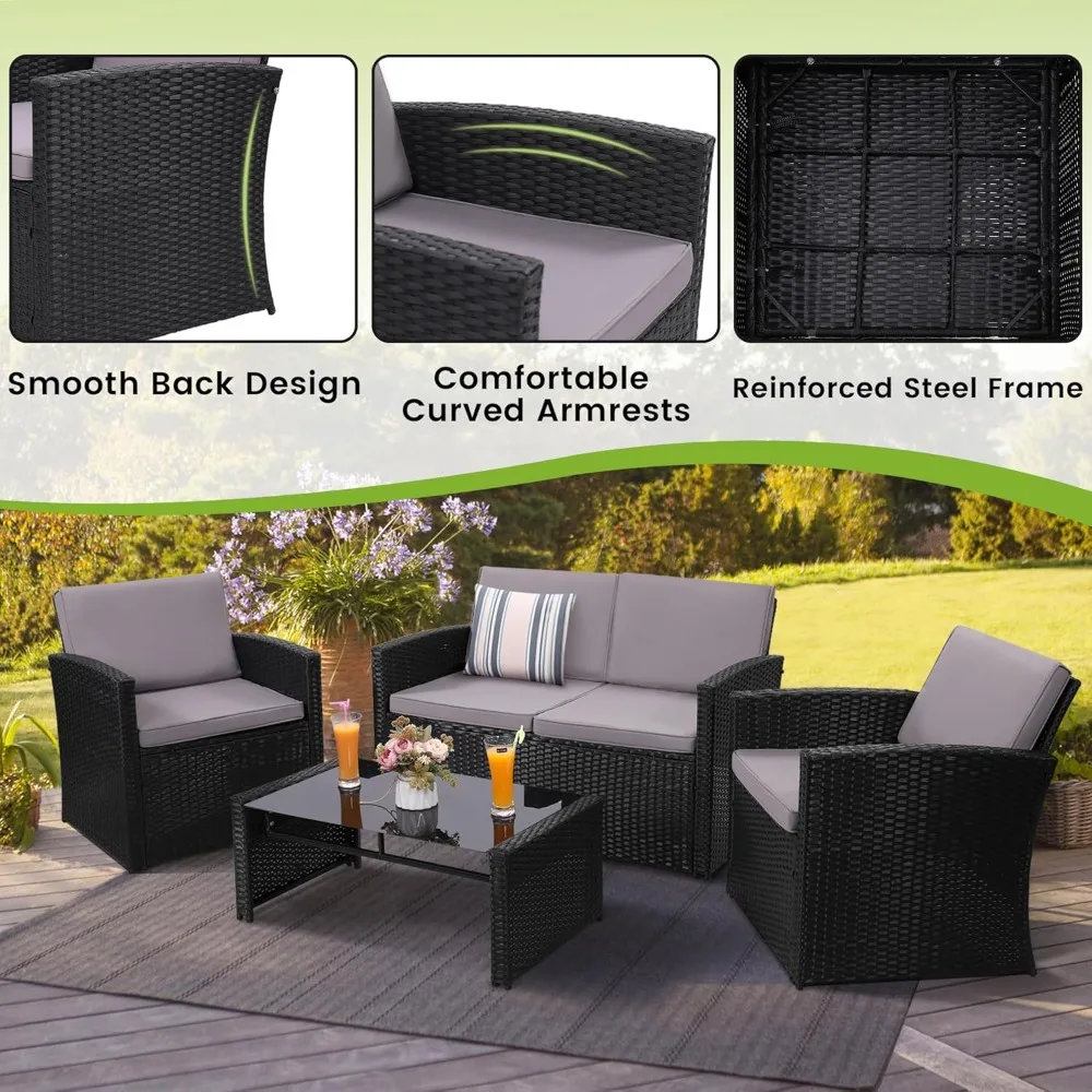 Outside Rattan Sectional Sofa 4