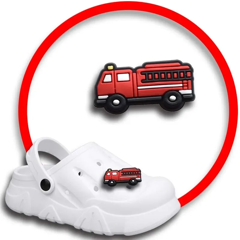 

Упаковка булавок для Crocs, шармы, аксессуары для обуви, украшение для пожарного, джинсы, женские сандалии, пряжка, Детские сувениры, мужские значки, подарок для мальчика и девочки