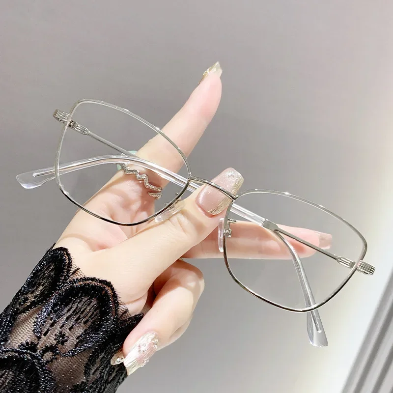 Cat Eye Finished Myopia Glasses for Men Women Fashion Unisex Near Sight Eyeglasses Ultralight Minus Diopter Eyewear 0-1.0-4.0 4