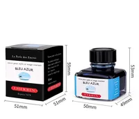 France J.Herbin D Series Color Ink 30ml Glass Bottle Fountain Pen Ink Vegetable Dye Non-Clogging Writing InkDip Pen Drawing Ink 1