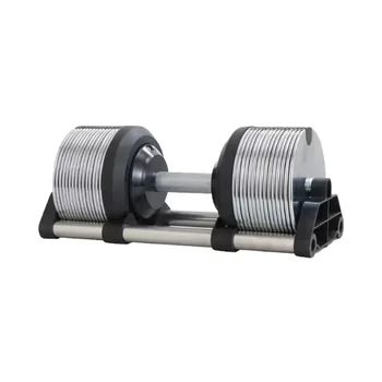 Adjustable Steel Dumbbell Set for Home Use Fixed 1kg Increasement sliver Weight Lifting Dumbbell 1