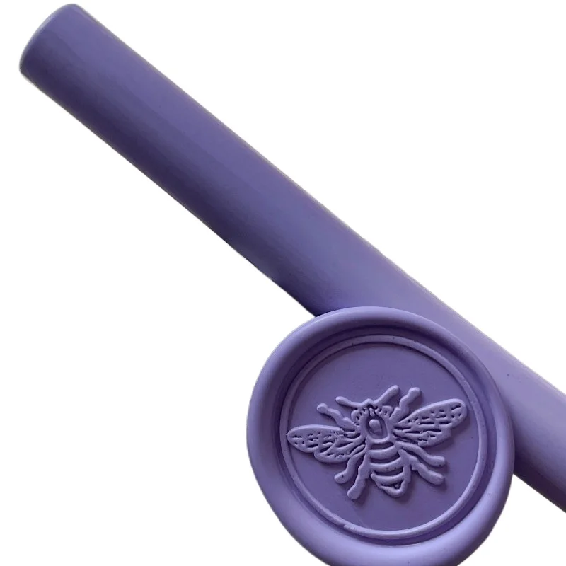 Wax Stick Cylindrical Matte Surface for DIY Invitation Card Gift