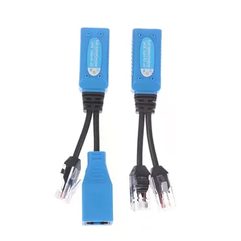 1Set Kit cavo POE RJ45 Splitter Combiner CCTV Cavo adattatore POE Cavo di alimentazione passivo per telecamera IP