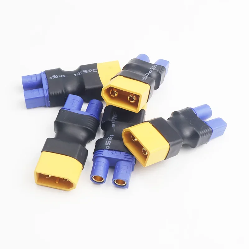 5Pcs Adapter XT60 To XT30 XT90 EC5 TRX T Female To Male Plug Deans Connectors Plug RC Helicopter Quadcopter Lipo Battery Control – Image 2