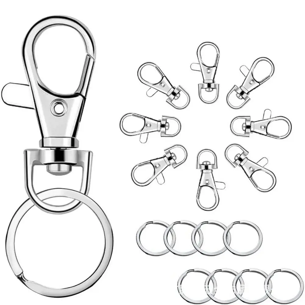 10pcsMetalPurseHardwareJewelryMakingDIYLobsterClaspKeyRings