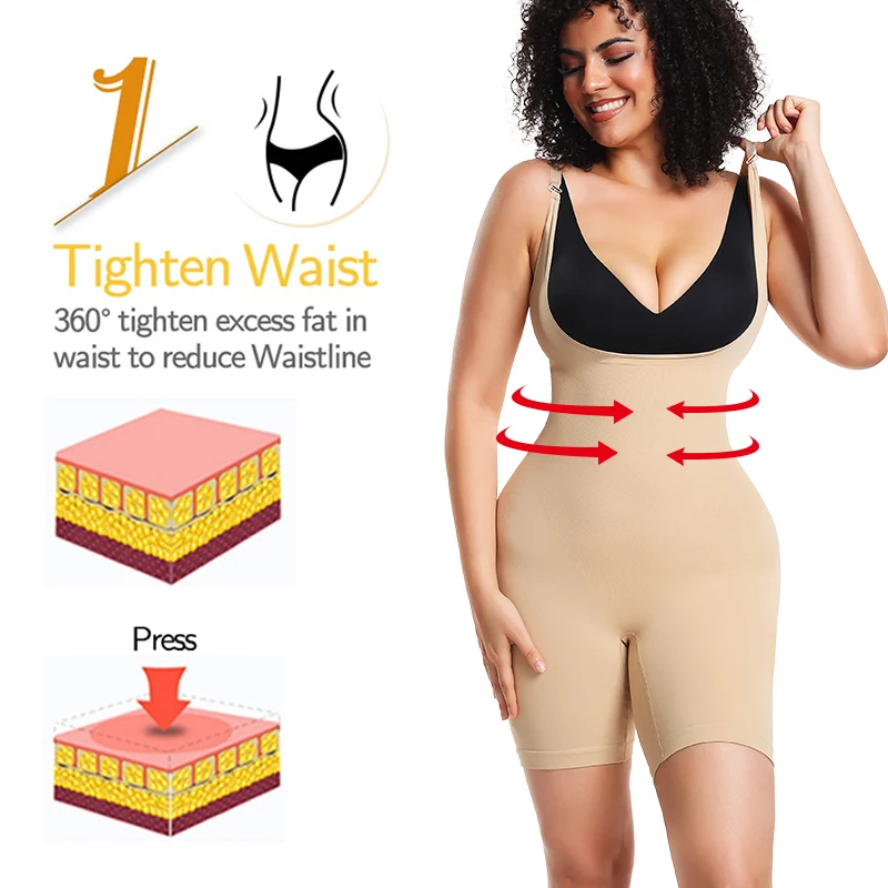 Women Bodysuit Shapewear Seamless Full Body Shaper Tummy Control
