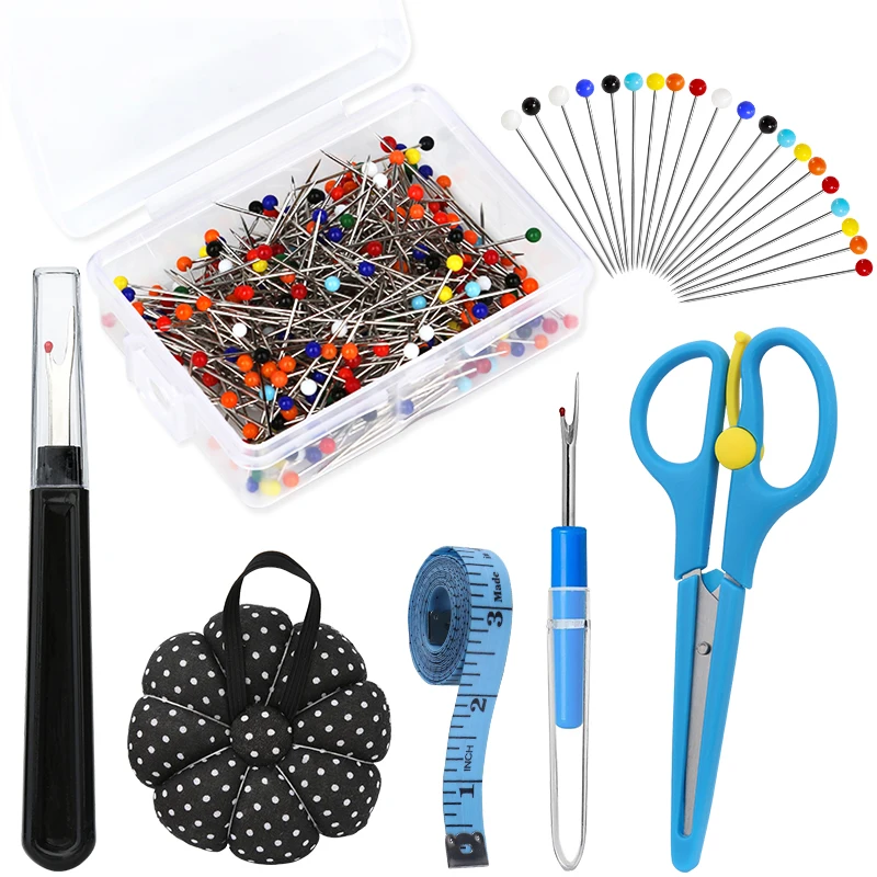 

MIUSIE Positioning Needle With Seam Ripper DIY Patchwork Ruler Fabric Cutter Pins Positioning Needle For Garment Accessory