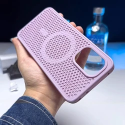 Honeycomb Mesh Silicone Soft Heat Dissipation Phone Case - Enhanced Protection Cover for OnePlus 15R (Lavender)
