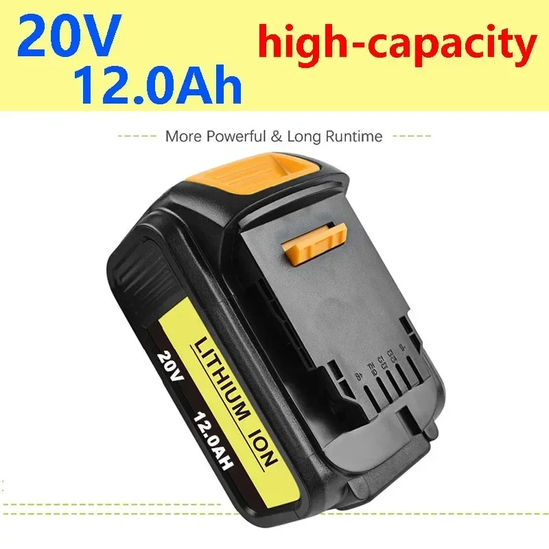 

100% Original 20V 12000mAh High-capacity for Power Tool Battery DCB206 20V 12.0Ah Battery DCB206 20V Battery DCB205 DCB204-2