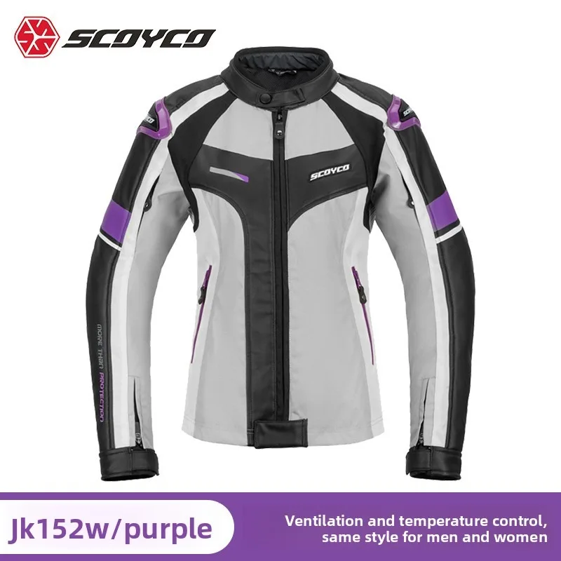 봄 여름 남녀공용 오토바이 라이딩 재킷 통기성 통풍 안전 방지 내마모성 슬림핏 바이커 레이싱 재킷