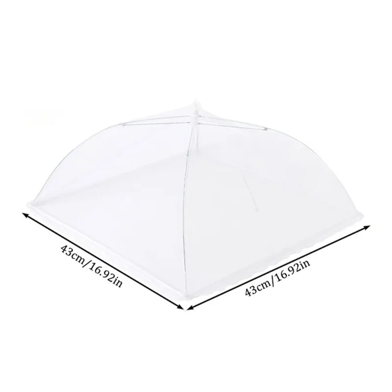 Foldable 2-in-1 Dust & Fly Proof Table Cover - Reusable Dining Table & Food Protector for Home Kitchen, Easy-Clean Fabric (1PC)