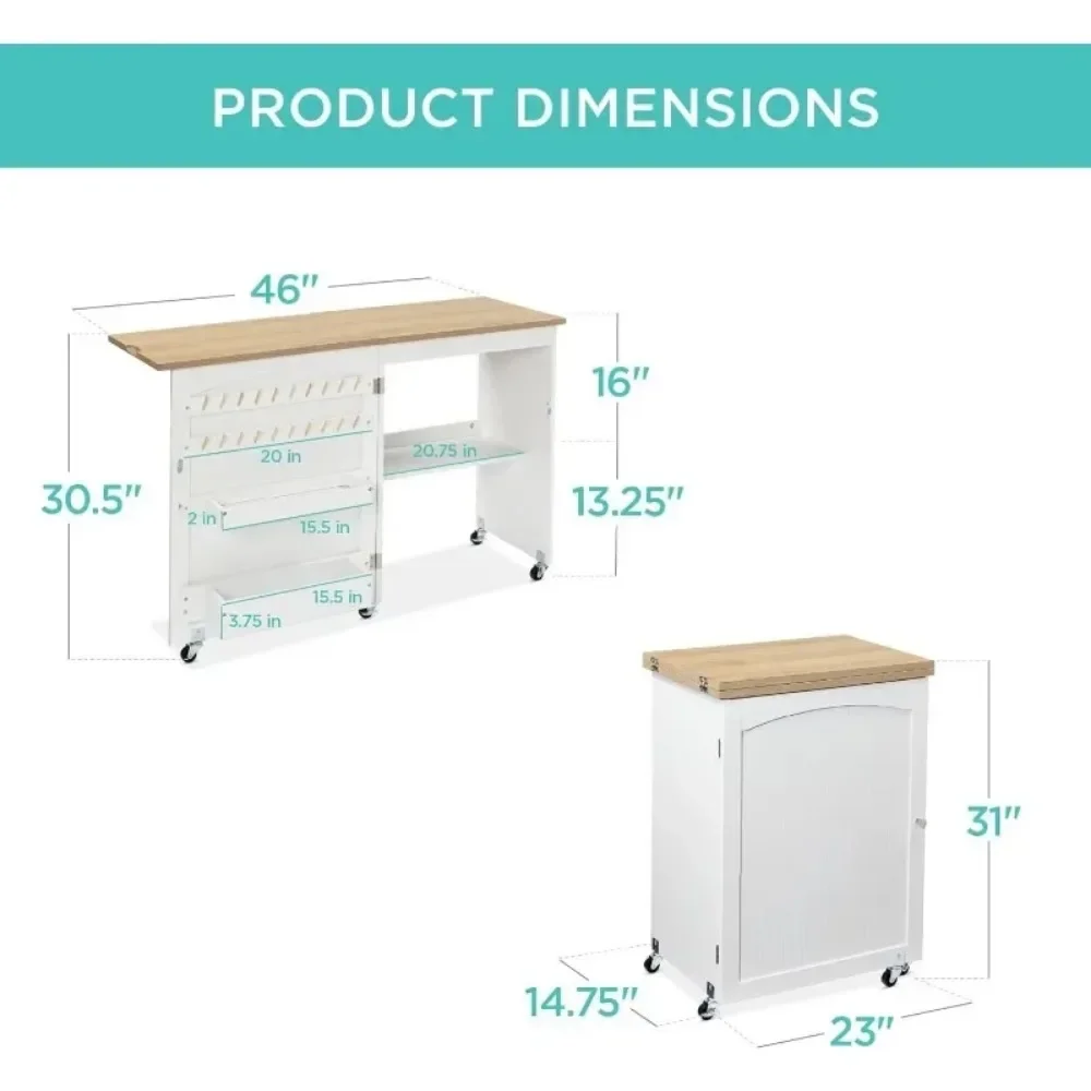 Folding Sewing Table Multipurpose Craft Station & Side Desk with Compact Design 2