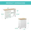 Folding Sewing Table Multipurpose Craft Station & Side Desk with Compact Design 2