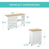 Folding Sewing Table Multipurpose Craft Station & Side Desk with Compact Design 2