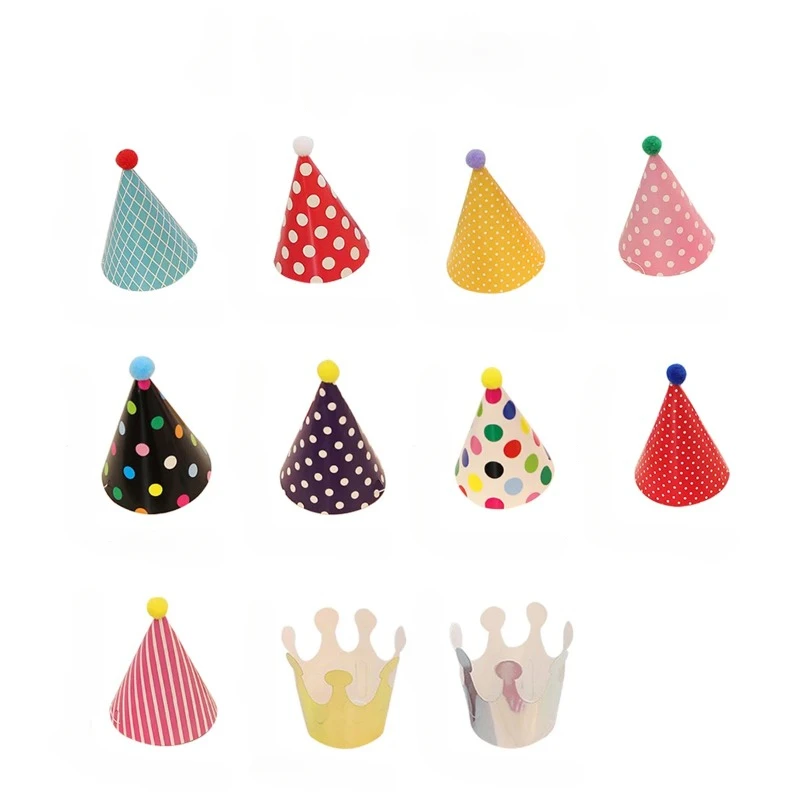 11PCS Geburtstagsparty Trompete Geburtstagshut süße Farbe, Sohn, Tochter, Kindergeburtstagshut, Partyhut