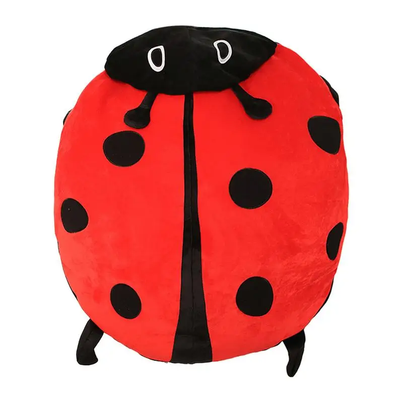 Wearable Insect Plush Toy Ladybug Stuffed Cushion Pillow Funny Party Cosplay Doll Soft Stuffed Toys Plush Sleeping Pillow Gifts