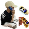 Car Shape Flip Small Cellphone Blacklist Dual Sim Card Child Mp3 FM Radio Recorder Toy Model Cartoon Mini Mobile Phone Easy Work 1