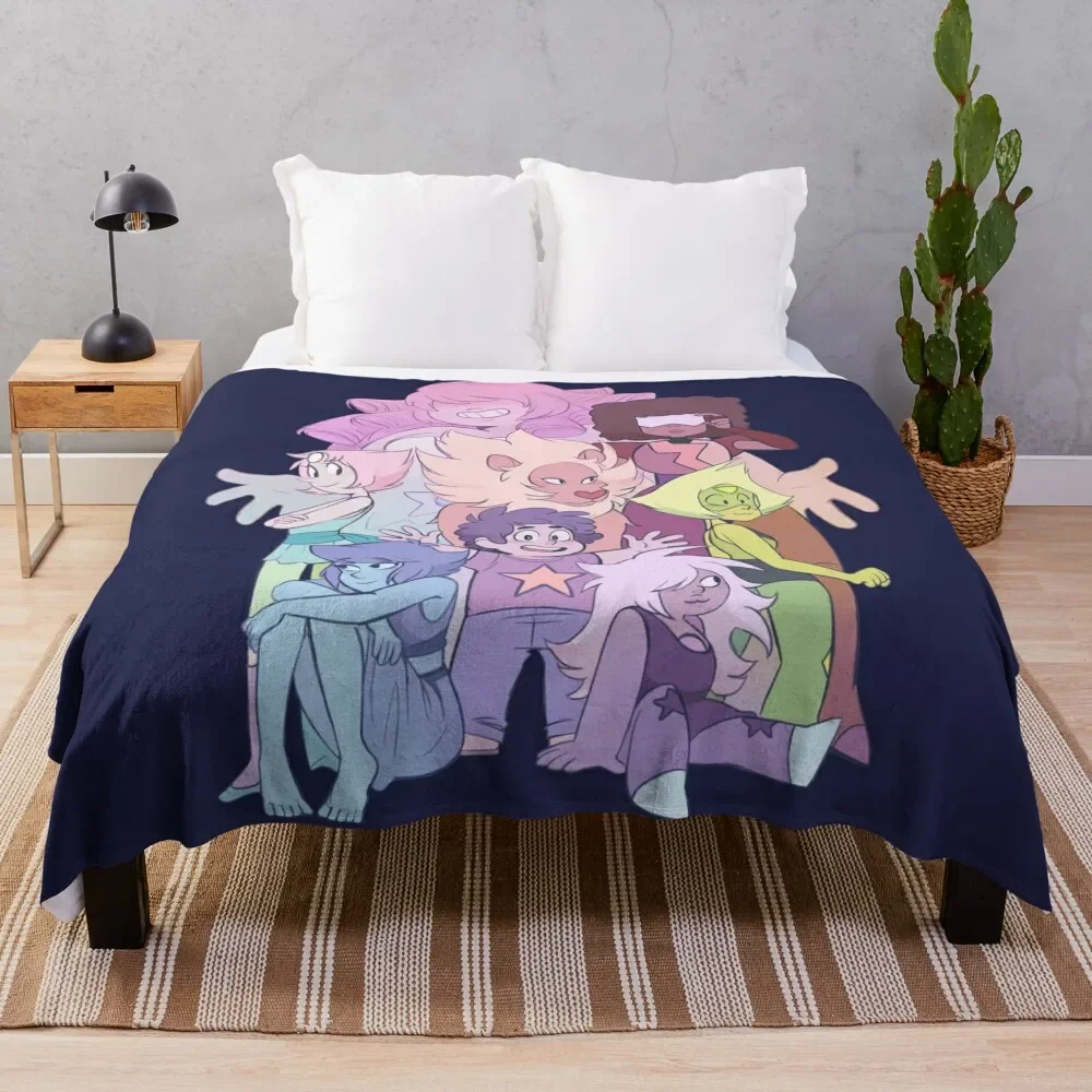 

We Are the Crystal Gems Throw Blanket Quilt Fluffys Large heavy to sleep Retros Blankets