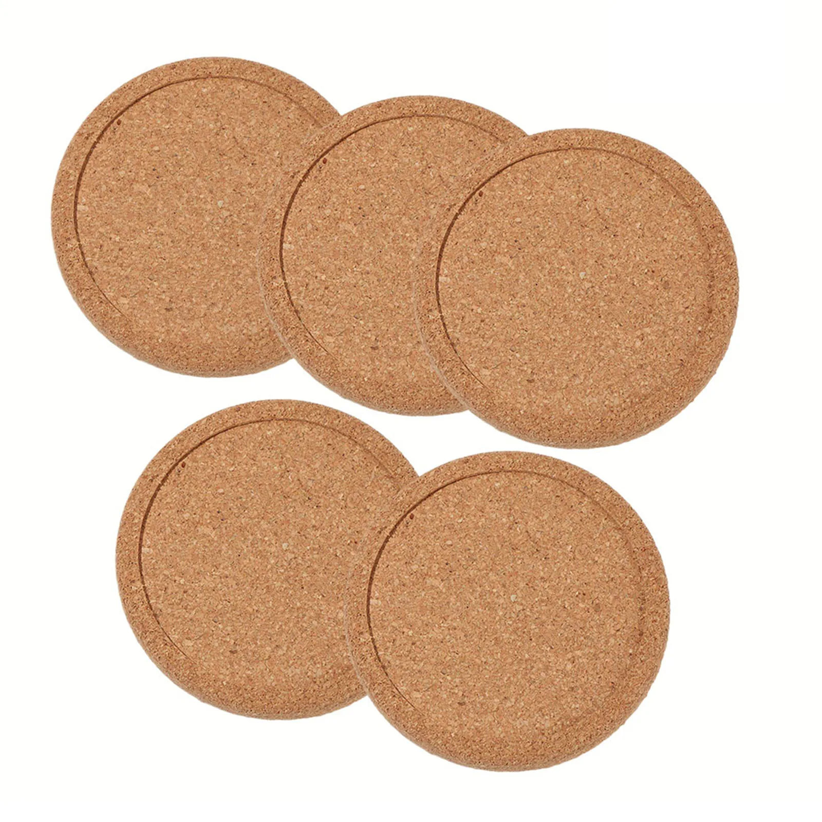 Drink-Tea-Pad-Coasters-Round-Thick-1CM-Natural-Cork-Non-Slip-5-10-20x ...