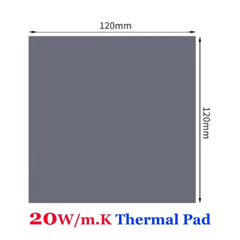 20W/mk Thermal conductivity120X120mmThermal pad High quality CPU