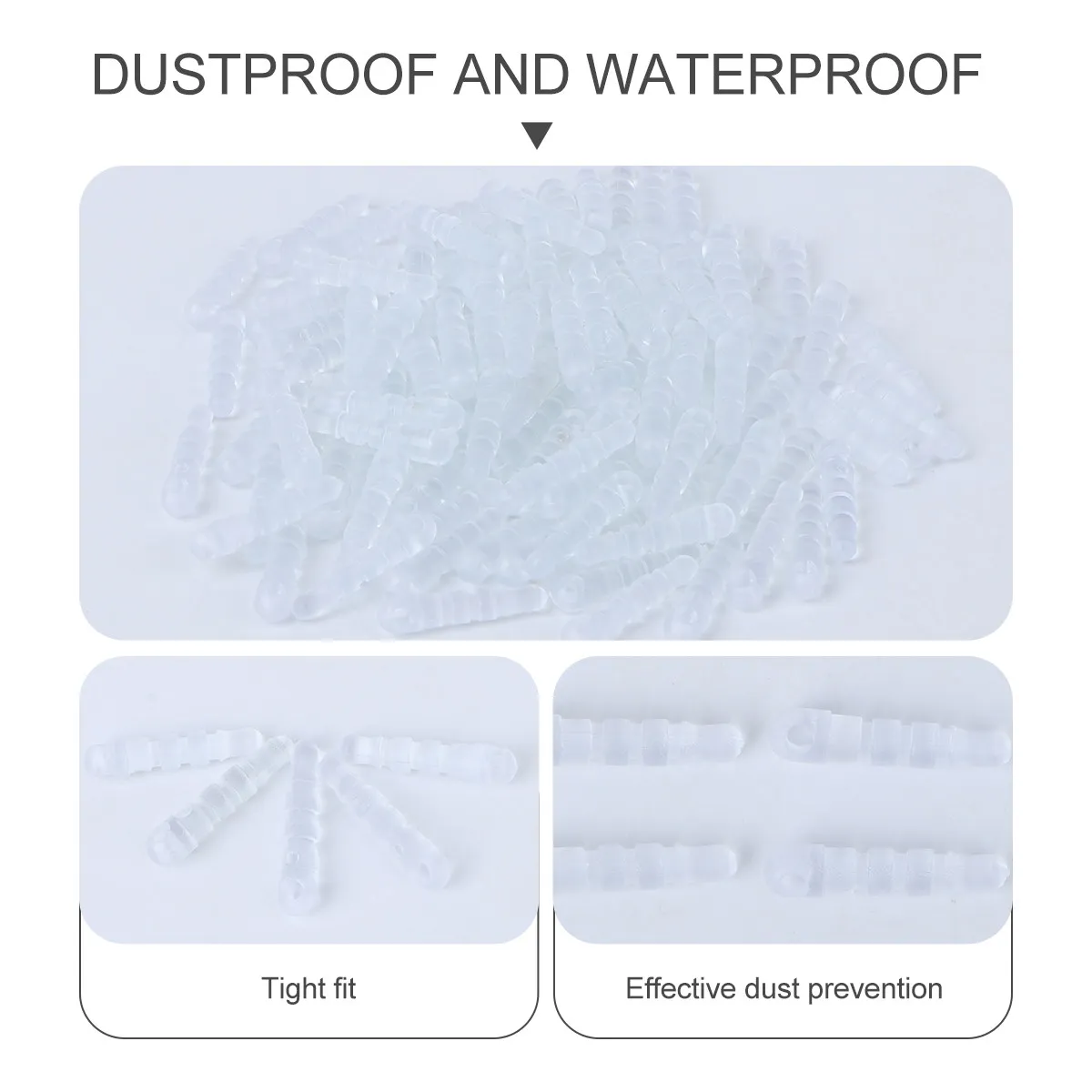 100Pcs 안티 먼지 플러그 3.5mm PVC 전화 이어폰 포트 보호용 컴팩트 키체인 디자인 X 8 7 6S 6 Plus