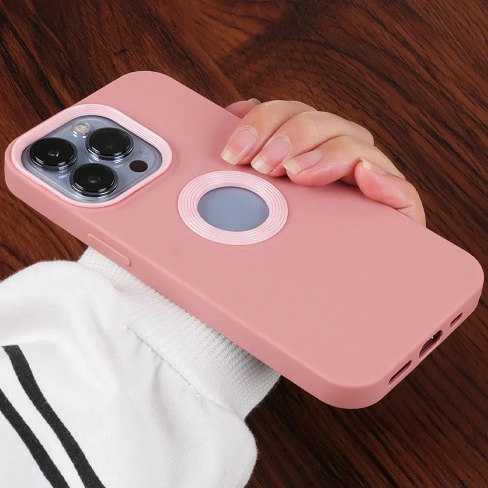 Stylish Dual-Color Shockproof Silicone Phone Case with Fashion Logo Design
