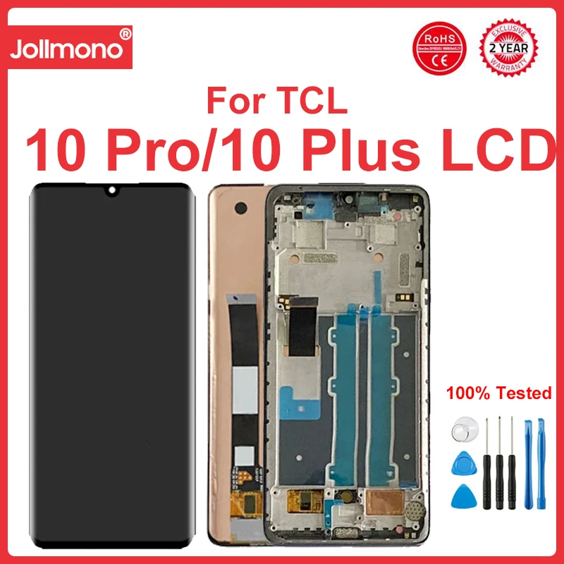 

6.47" AMOLED For TCL 10 Plus T782H LCD Display Touch Screen Digitizer For TCL 10 Pro 10Pro T799B T799H LCD Sensor