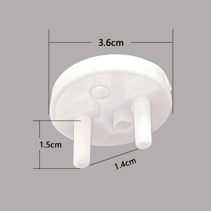 White Electrical Safety Socket Protective Cover for Baby Care Safety Guard Protection for Children Against Electric Shock
