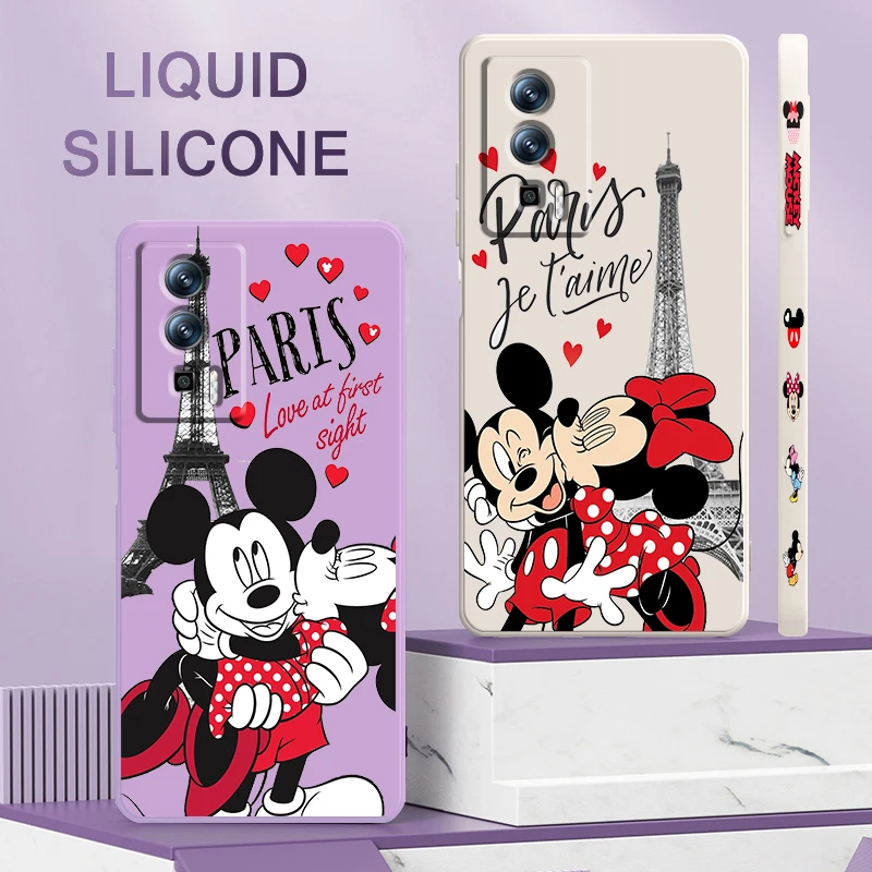 Disney London Minnie Mickey Liquid Corda Sinistra Per Xiaomi Redmi 13C 12 12C K60 A1 K50 11 K40 10C 10 9A 9At 9T 9C 5G Soft