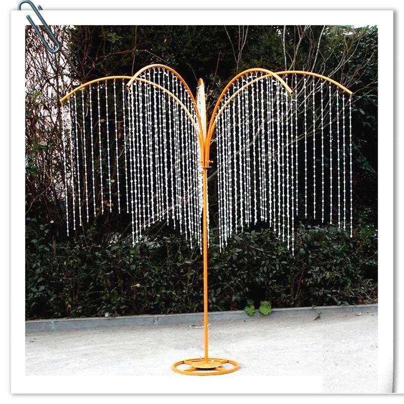 

2023 New Wedding Arch Props Tieyi Crystal Tree Can Lift The Road Leading Wedding Catwalk Decoration Beads Curtain Wishing Tree