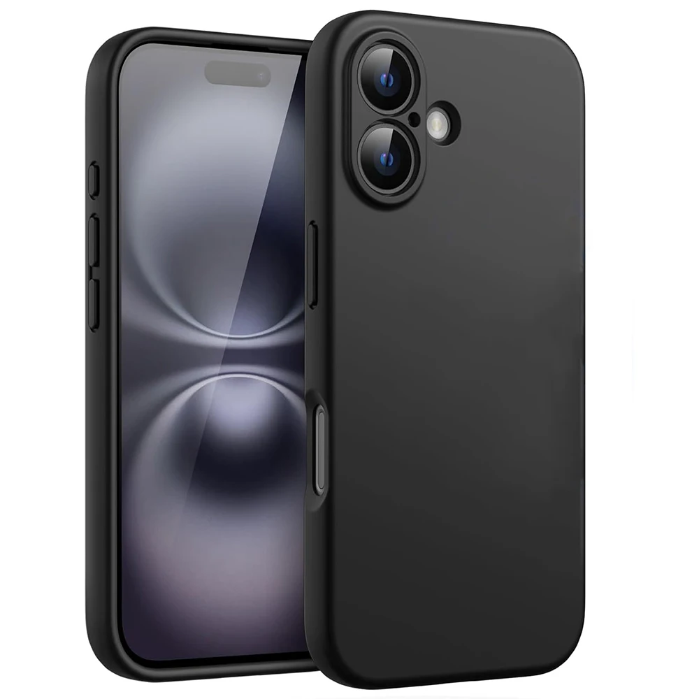 Shockproof Silicone Black TPU Phone Case with Camera Protective Cover