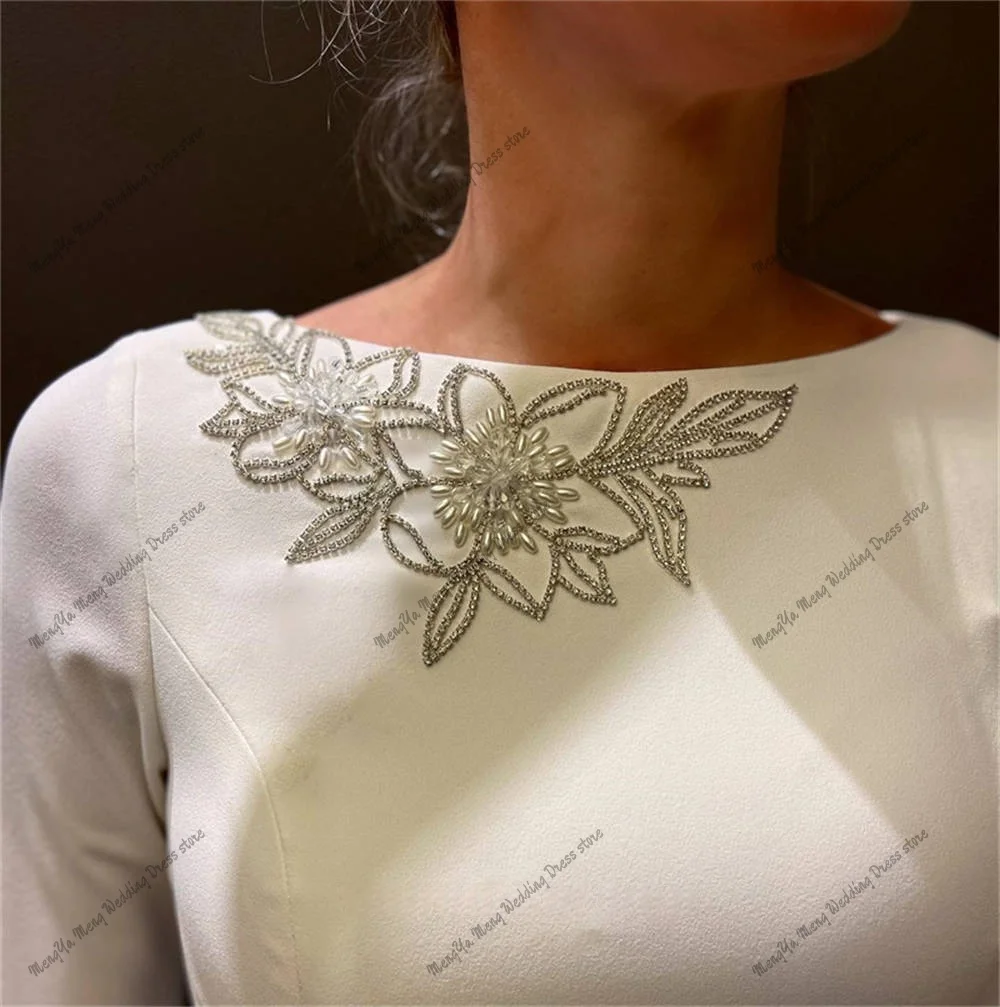 Vintage Jewel Neck Beads Tea Length Formal Party Dresses For Mother High Neck Long Sleeves Evening Occasion Gowns Customized Sf1abab2040a9426abf71bb3df4543d71y