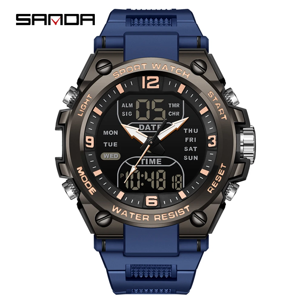 الرجال الساعات العسكرية التكتيكية G-نمط ساعة للرجل الرياضة ساعة رجالي العلامة التجارية الفاخرة التناظرية صدمة كوارتز ساعة اليد مقاوم للماء 50 متر