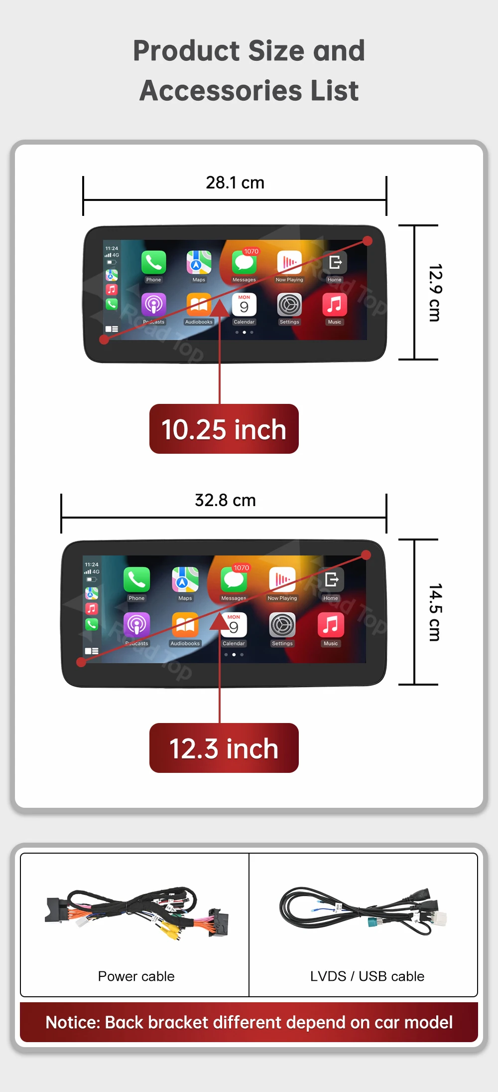 Kabelloses CarPlay Android Auto Multimedia-Radio-Display für Mercedes-Benz A B CLA GLA Klasse W176 W246 2016-2018 NTG5.0 – Detail 18