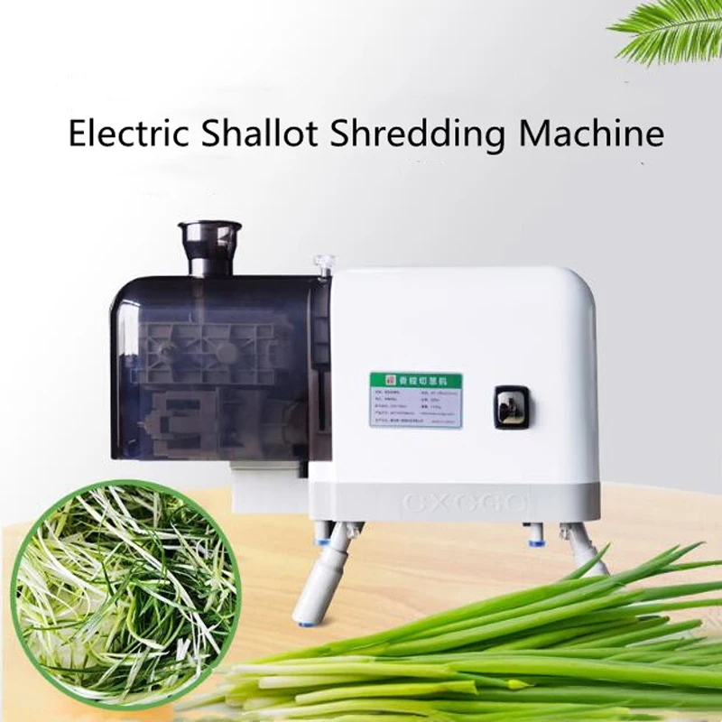

Commercial Scallion Shredder Cutter Shallots Shredding Machines Electric Green Onions Shred Cutting Machine
